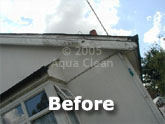 A fascia before the Aqua Clean treatment